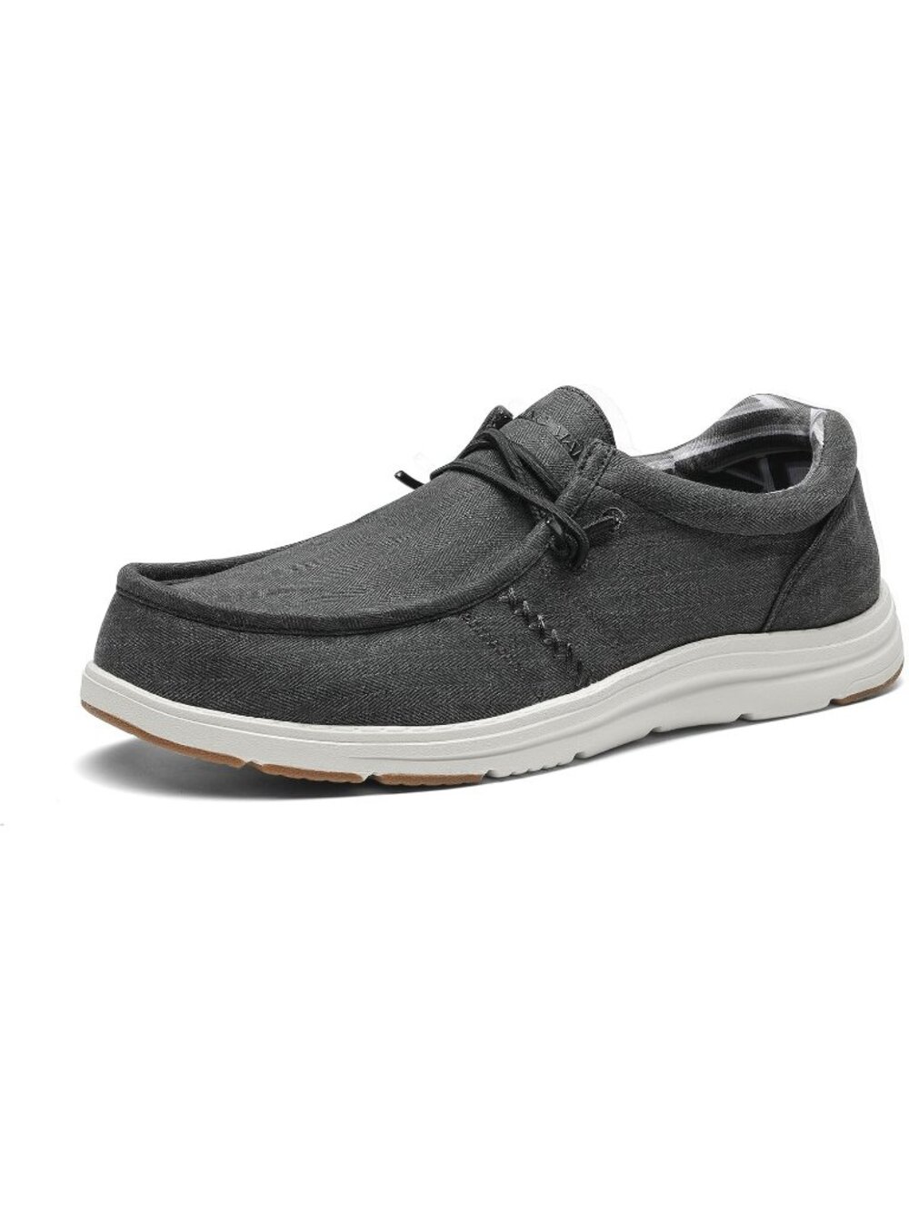 Bruno Marc Men's Black Arch Round Toe Breathable Flexible Casual Slip On Loafers